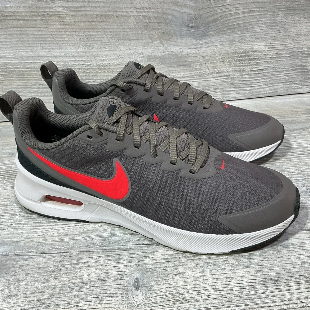 Nike Air Max Nuaxis CAVE STONE/BRIGHT CRIMSON FD4329-200 Sneakers Men's Size 13